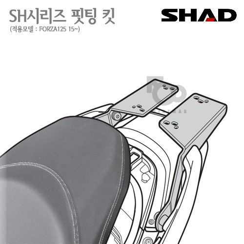SHAD   탑케이스 핏팅킷FORZA125 15~    샤드 탑박스 입점!!